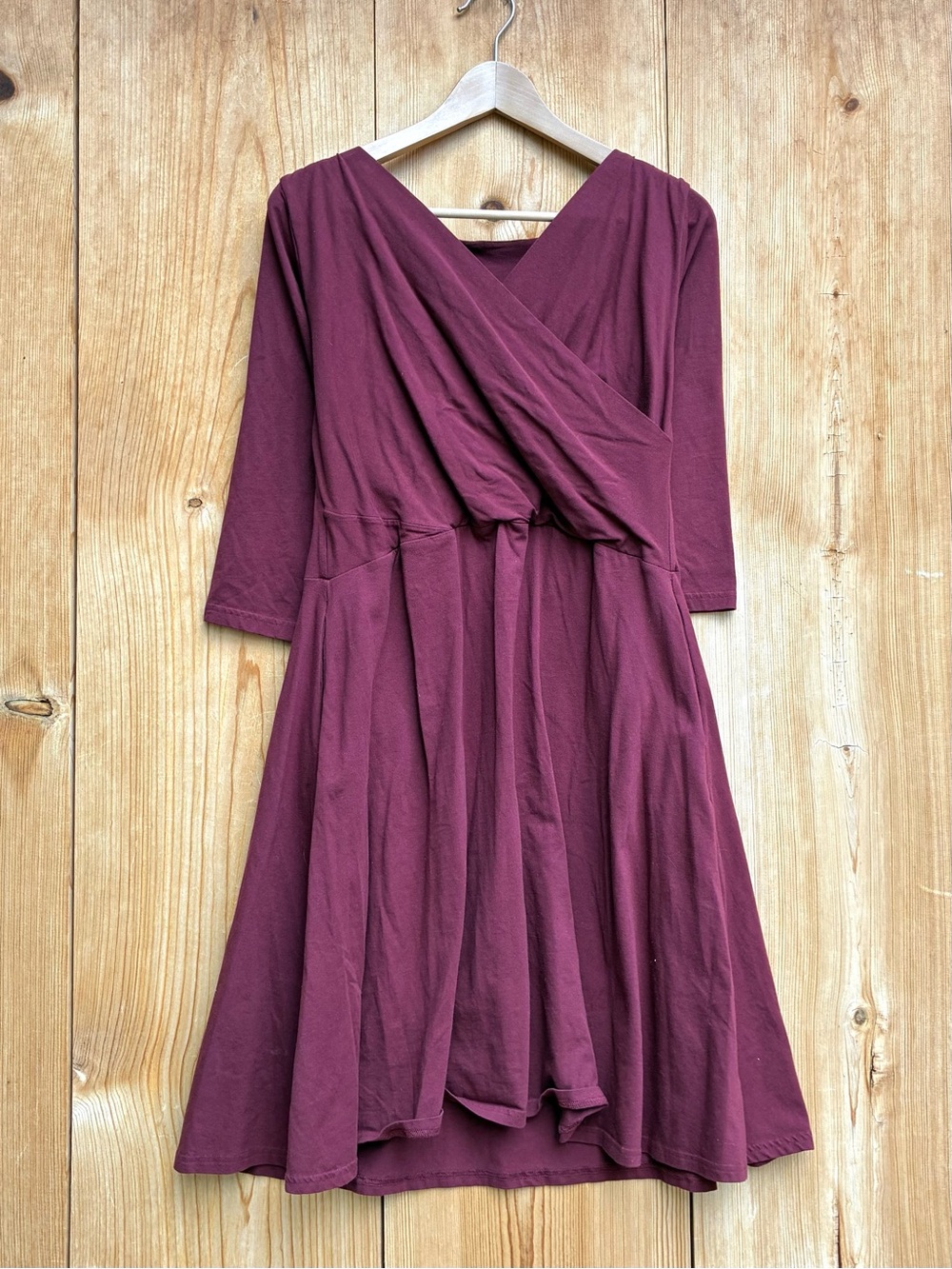 Maggie’s Organics Burgundy Dress Sz Large
